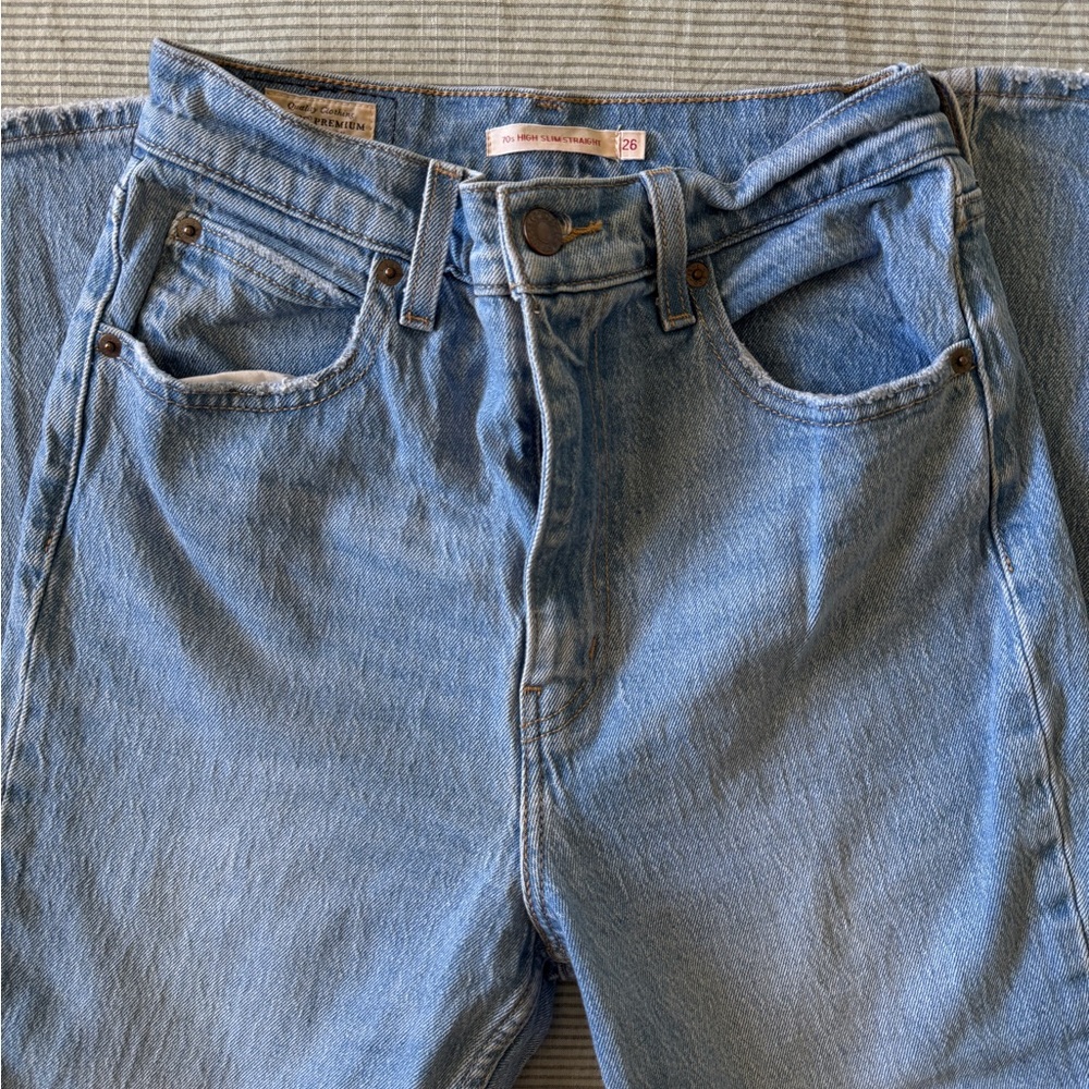 Levi's Blue Straight Leg Jeans Classic Style